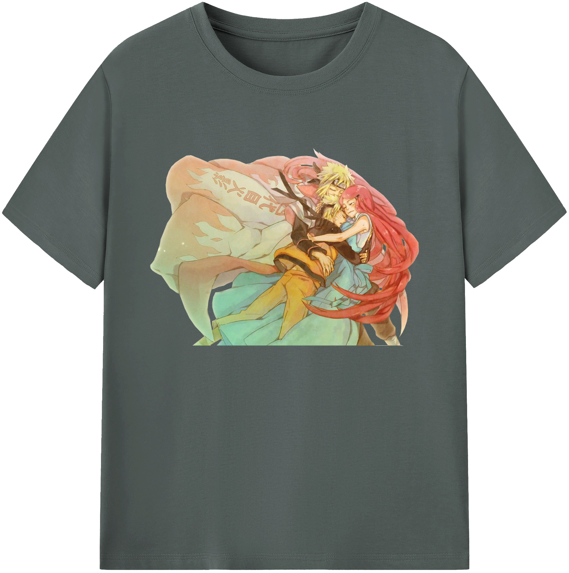 （画像用） NARUTO -ナルト- うずまき ナルト Uzumaki Naruto 綿100％ メンズ半袖Tシャツ｜肌触りやわらか＆通気性